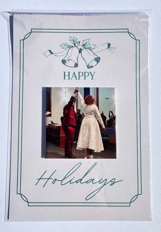 Green Bell Greeting Card & Custom Magnet set of 6